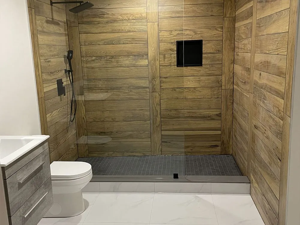 Modern luxury bathroom renovation