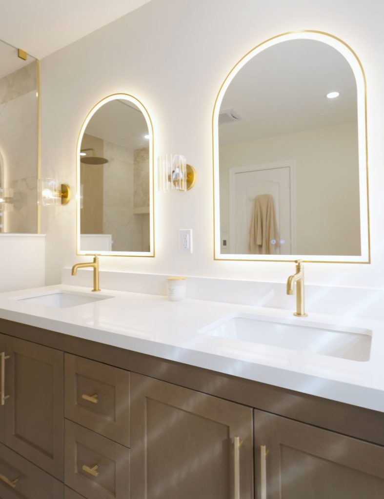 Modern luxury bathroom renovation