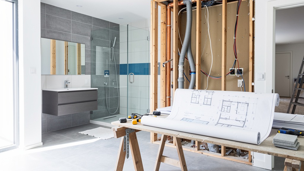 Modern luxury bathroom renovation