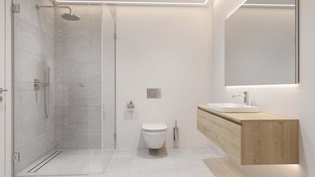 Modern luxury bathroom renovation