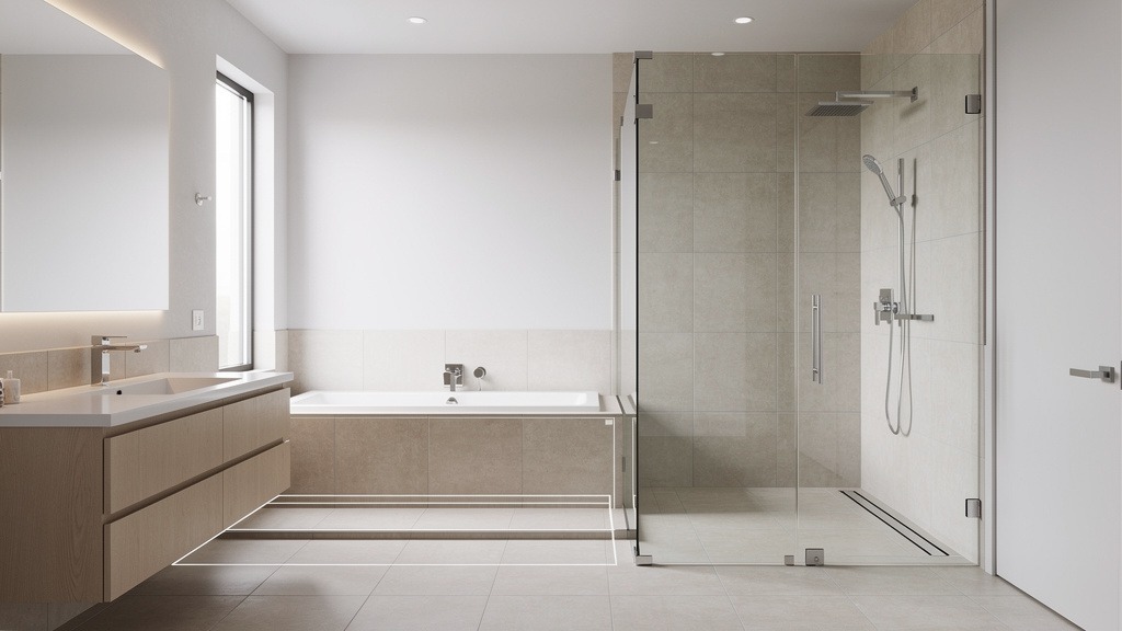 Modern luxury bathroom renovation