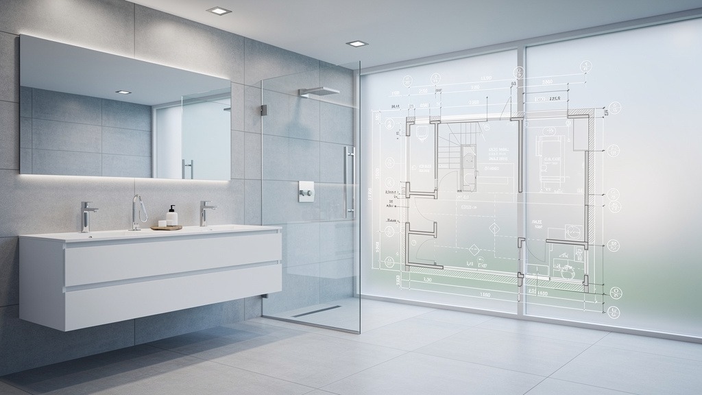 Modern luxury bathroom renovation