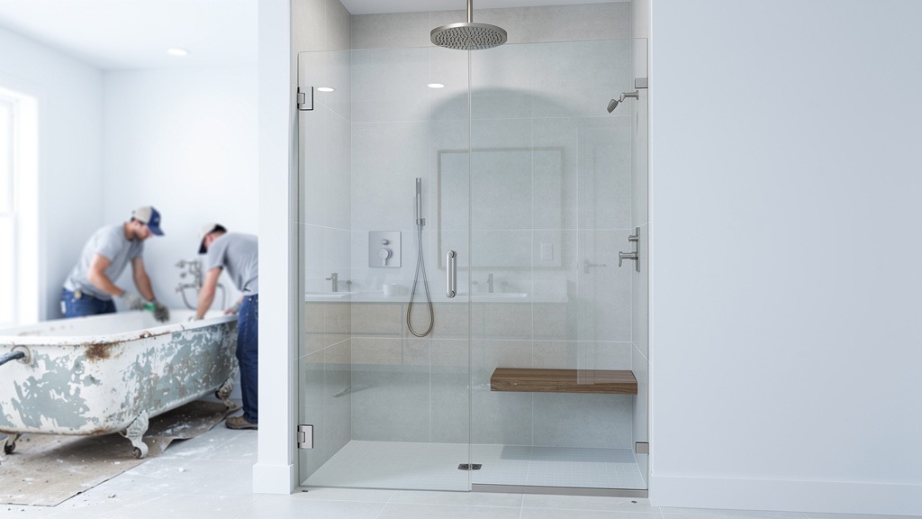 Modern luxury bathroom renovation