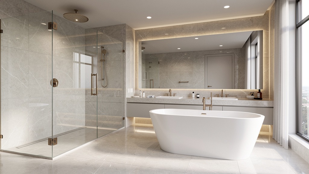 Modern luxury bathroom renovation