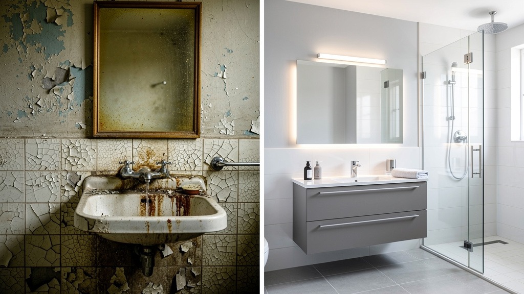Modern luxury bathroom renovation