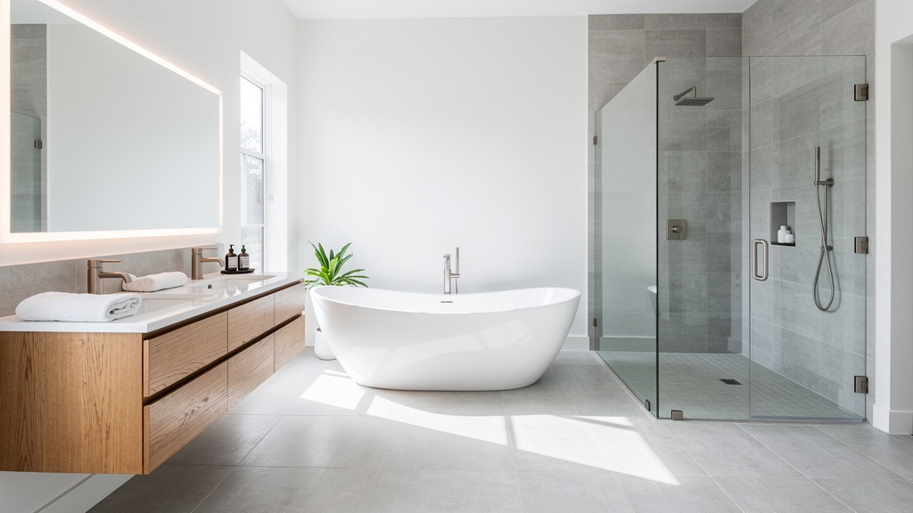 Modern luxury bathroom renovation